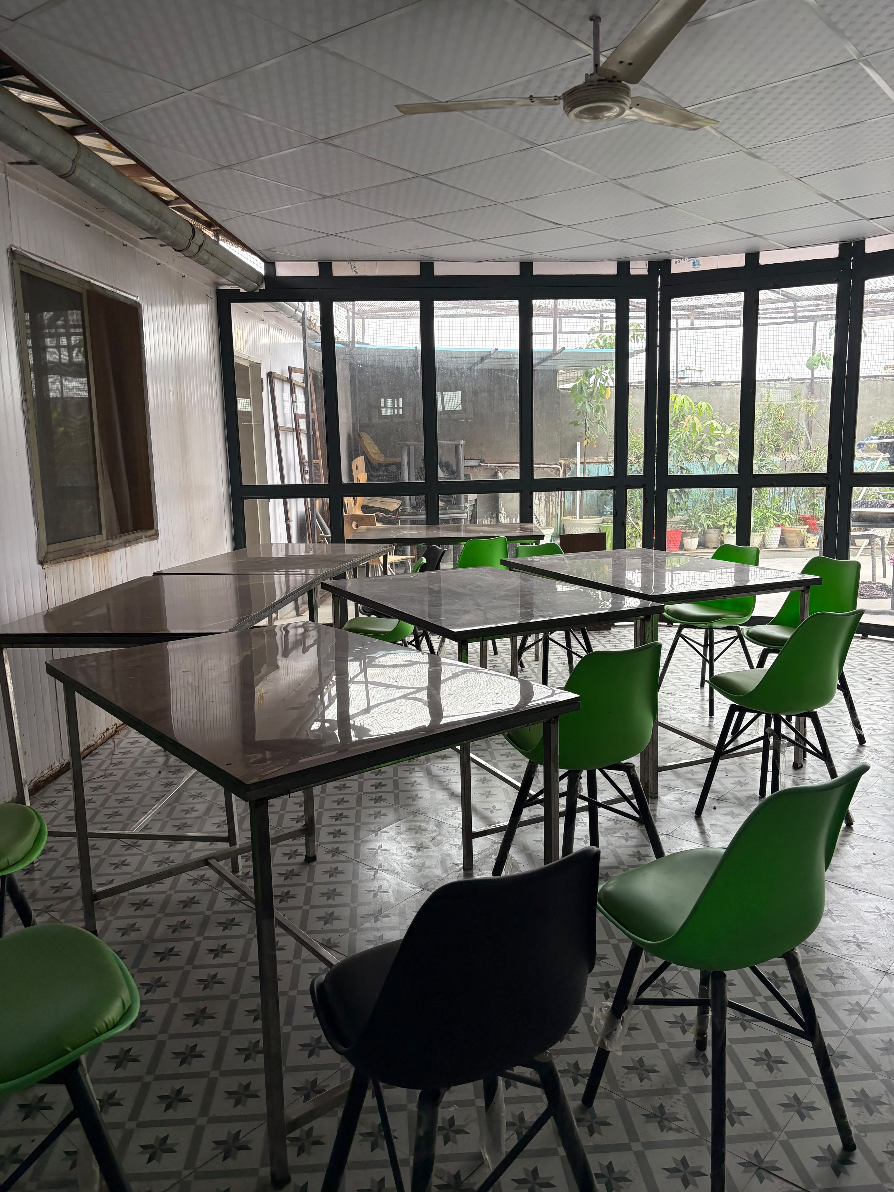 Common dining and sitting area