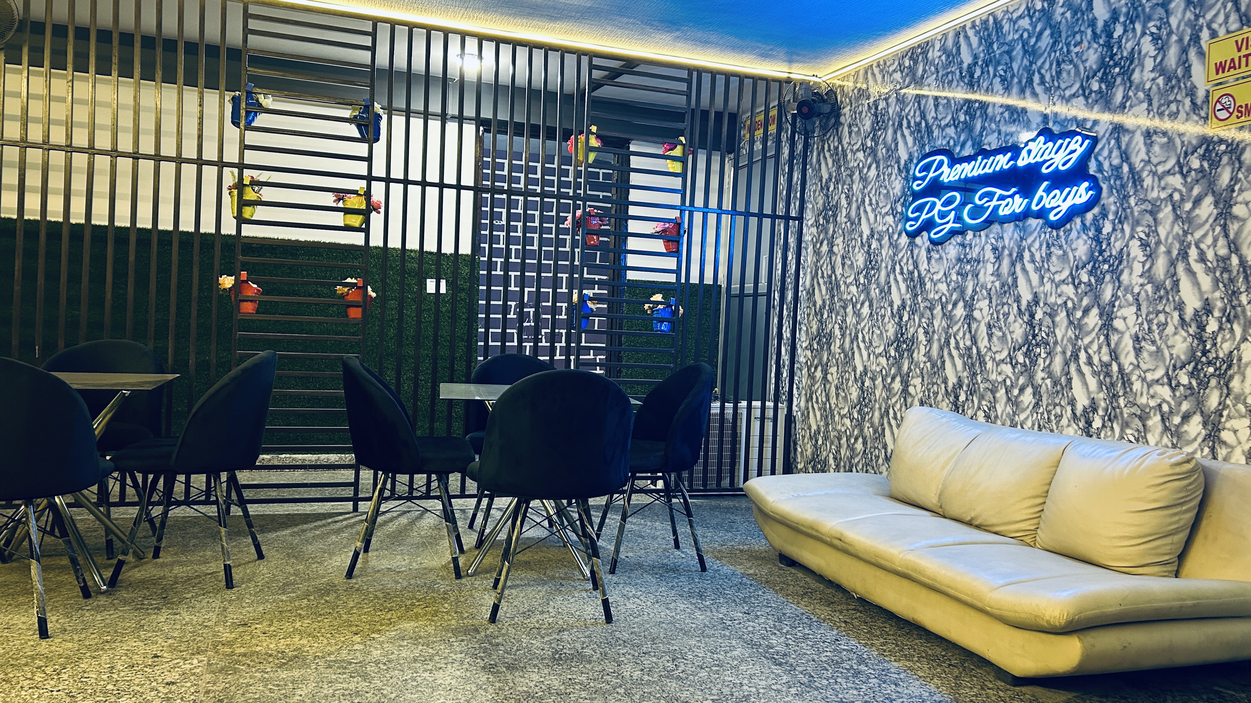 Common dining and sitting area